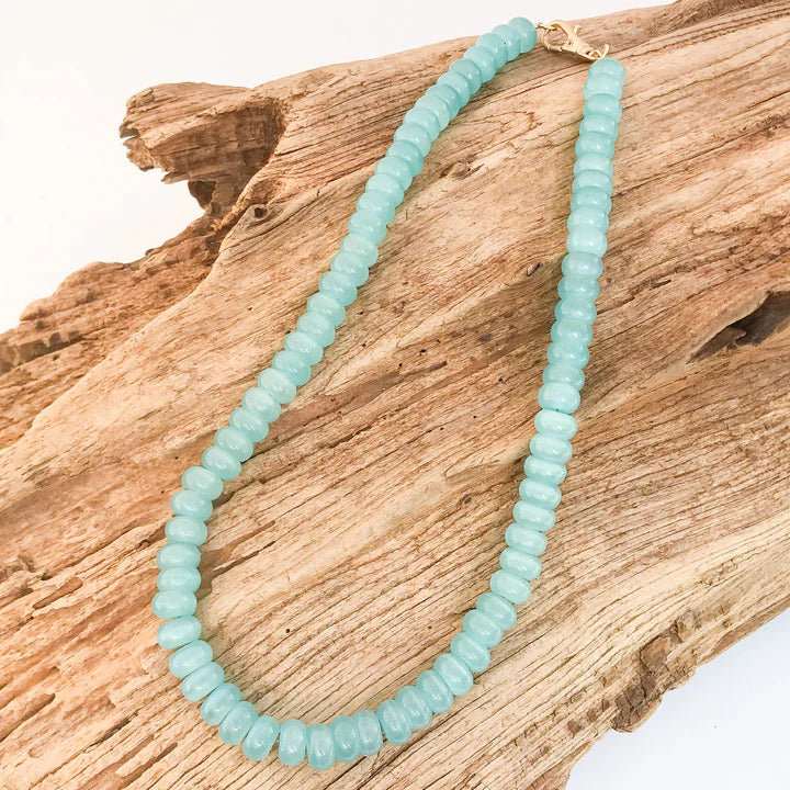 Rondelle Gemstone Layering Necklace