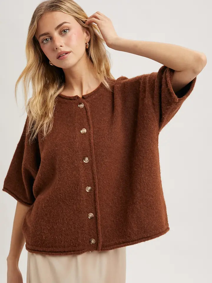 Della Drop Shoulder Cardigan