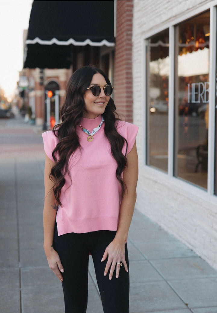 Bailey Mock Neck Knit Top