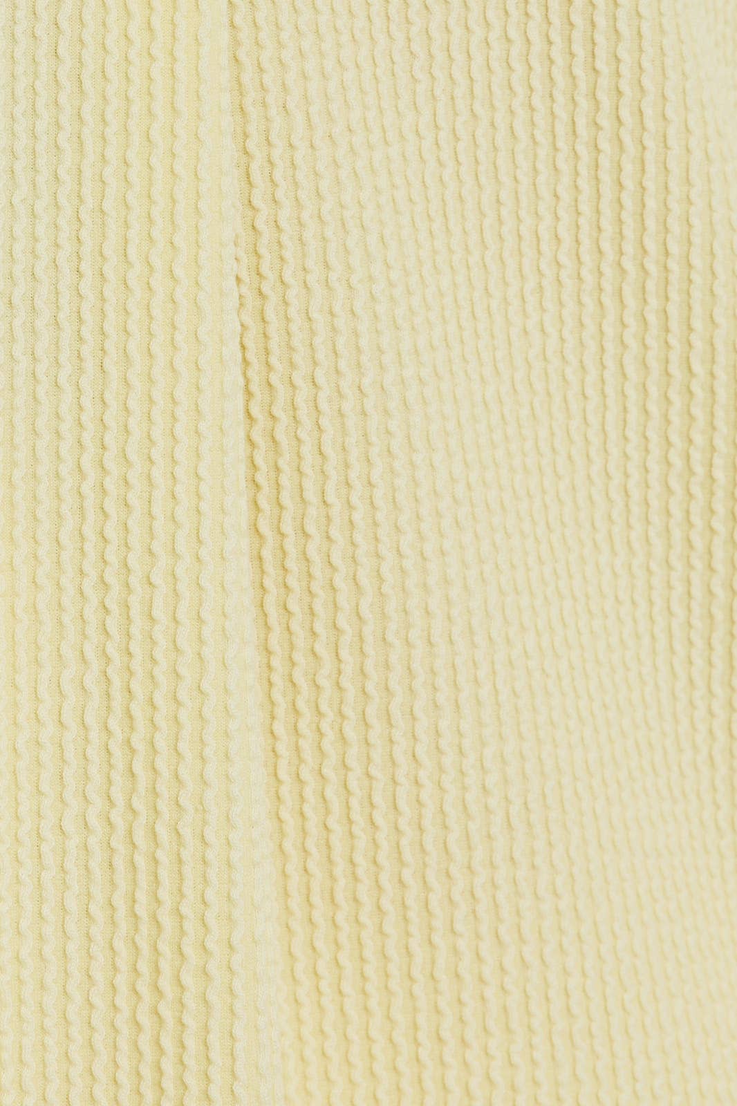 Round Neck Long Sleeve Cut Edge Detail Top