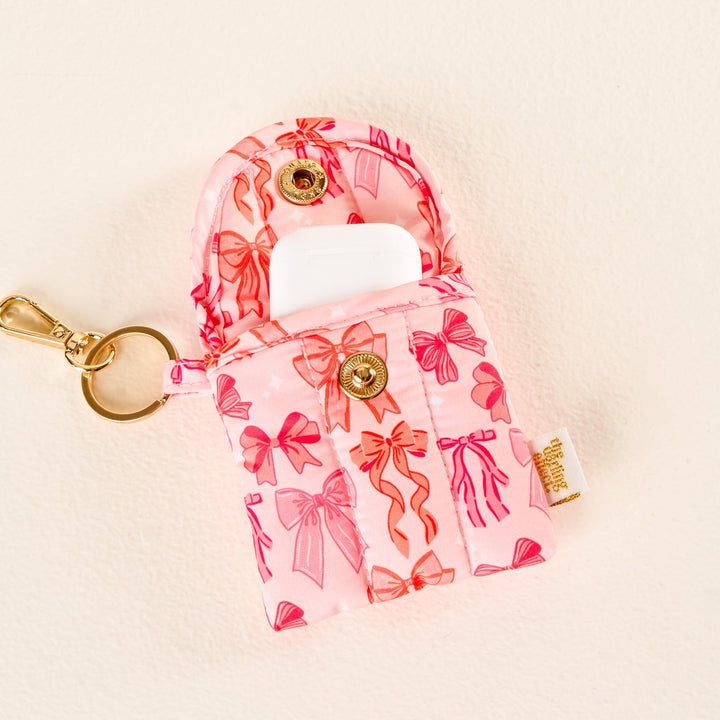 Puffy Earbud Case Keychain