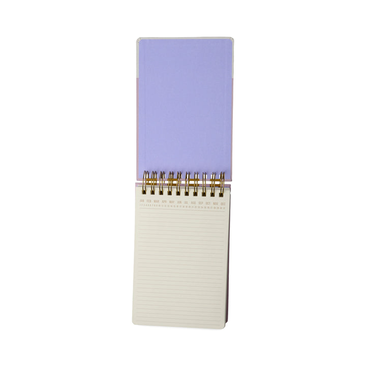 Lilac + Ochre Stripes Chunky Notepad