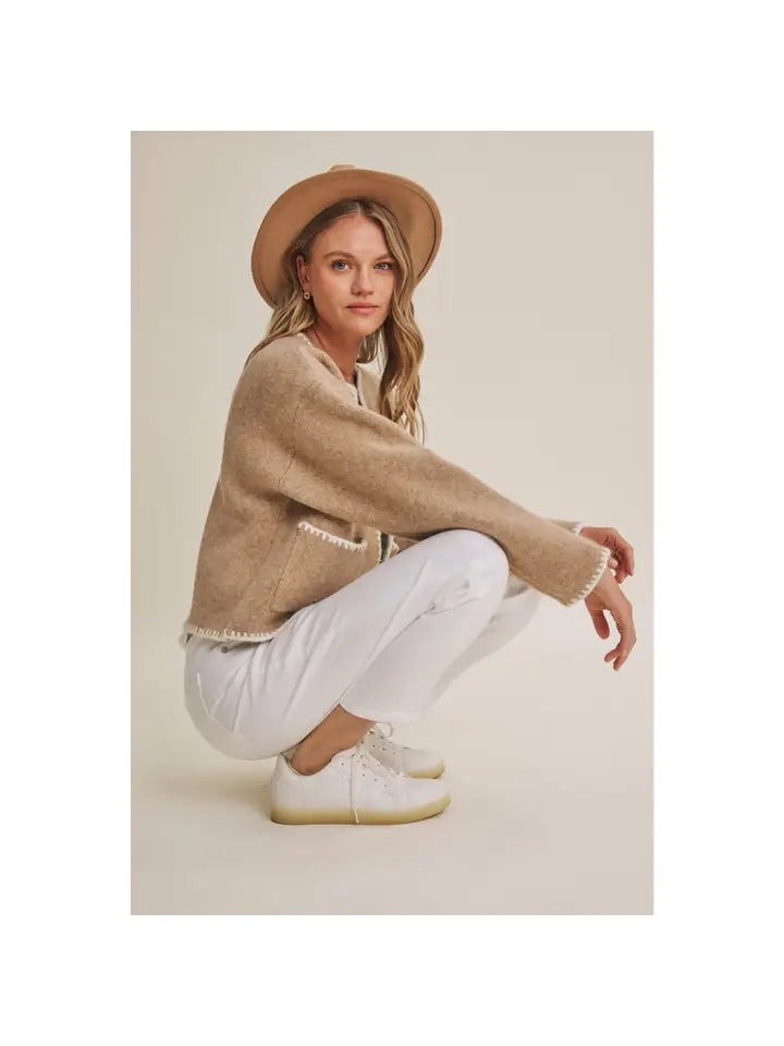 Carol Cropped Cardigan Jacket