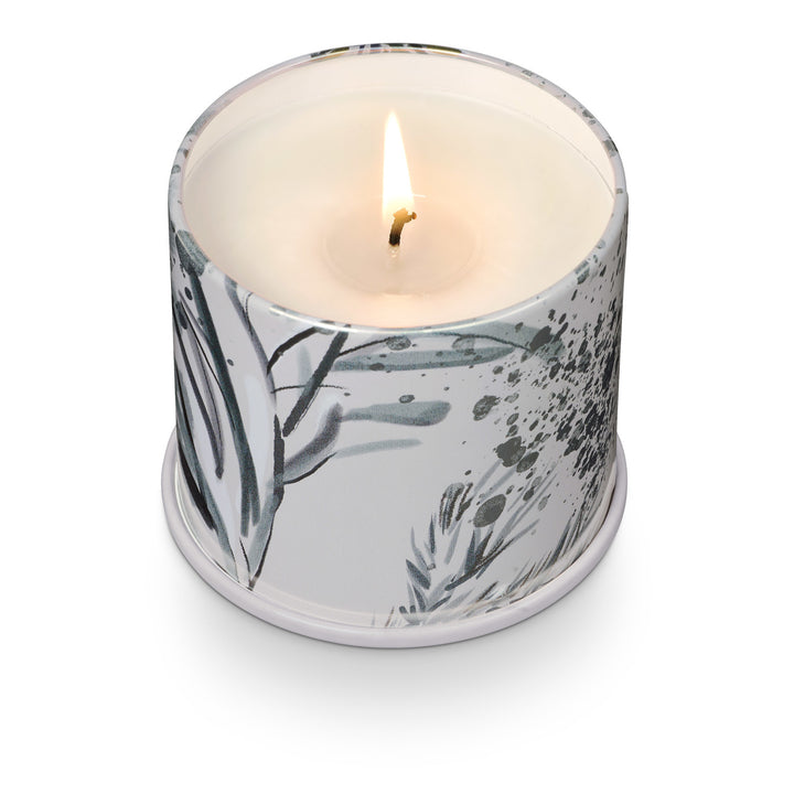 Winter White Tin Candle