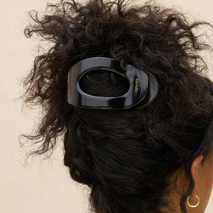 Black Flat Cloud Clip