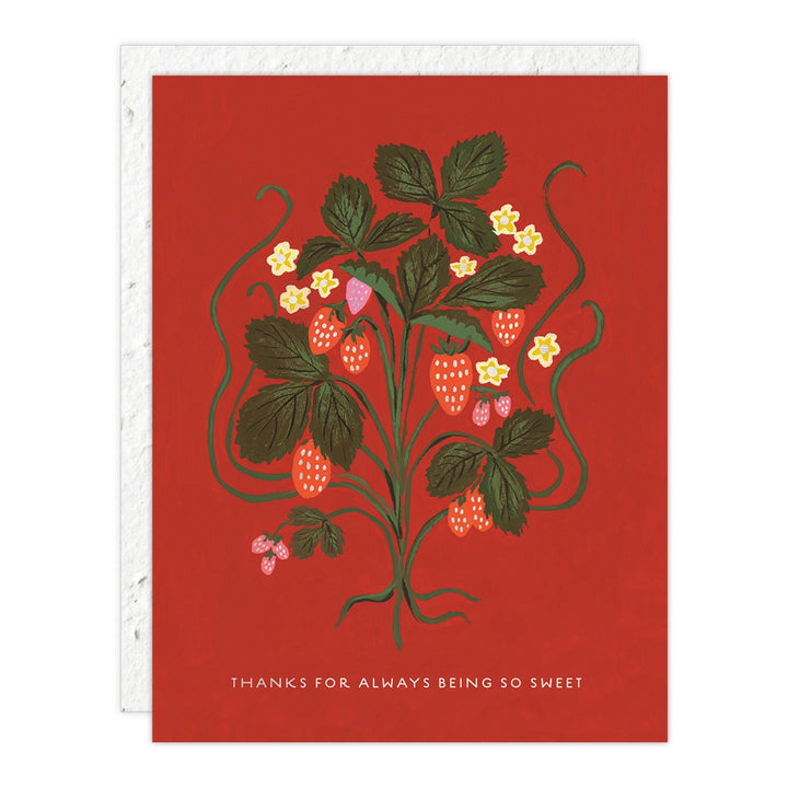 Sweet Strawberry Thank You Card