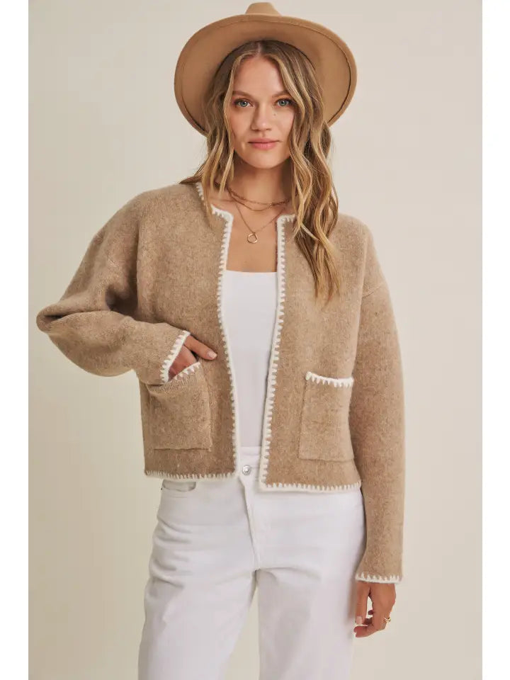 Carol Cropped Cardigan Jacket
