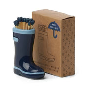 Wellington Boot Match Holder Navy Ceramic