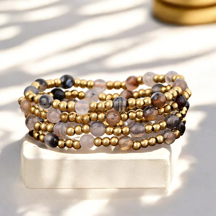 Stacked Beaded Bracelet Set