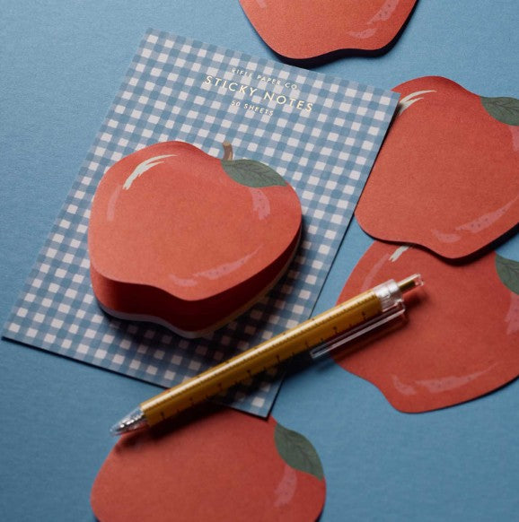 Apple Gingham Sticky Notes