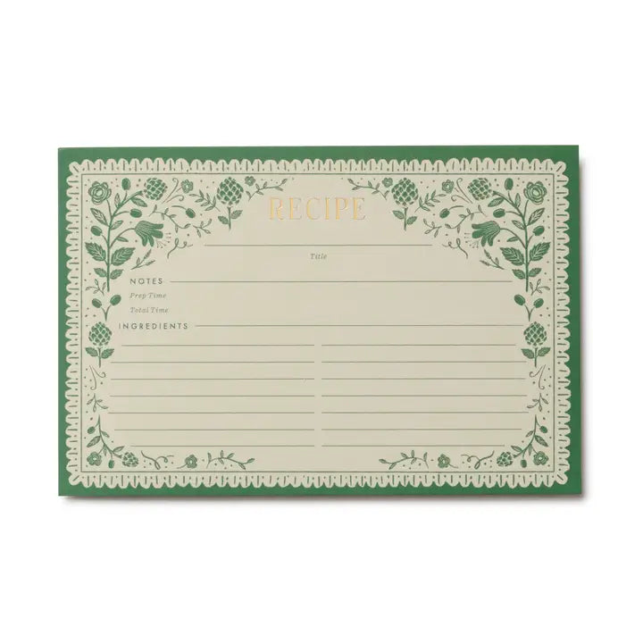 Artichoke Recipe Cards