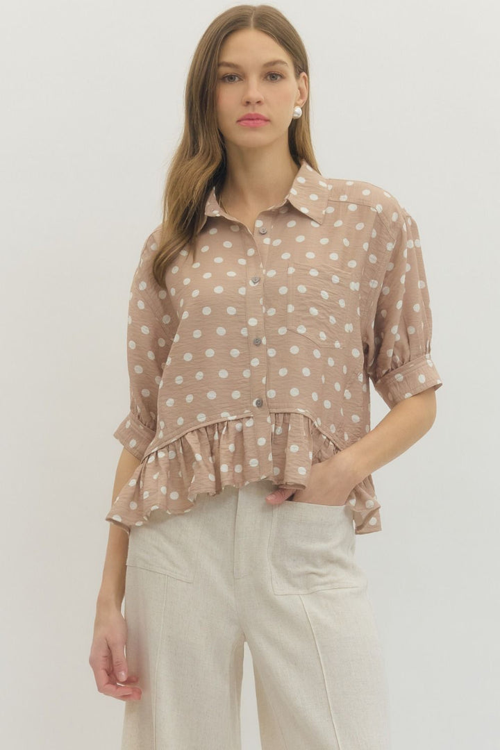 Mimi Polka-Dot Blouse