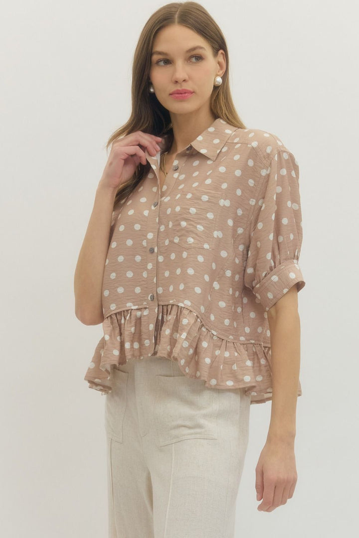 Mimi Polka-Dot Blouse