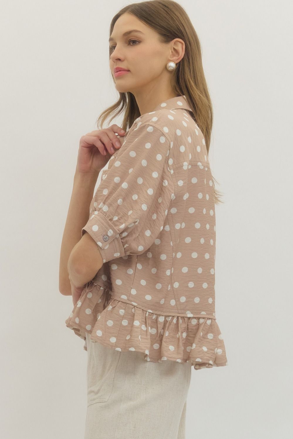Mimi Polka-Dot Blouse