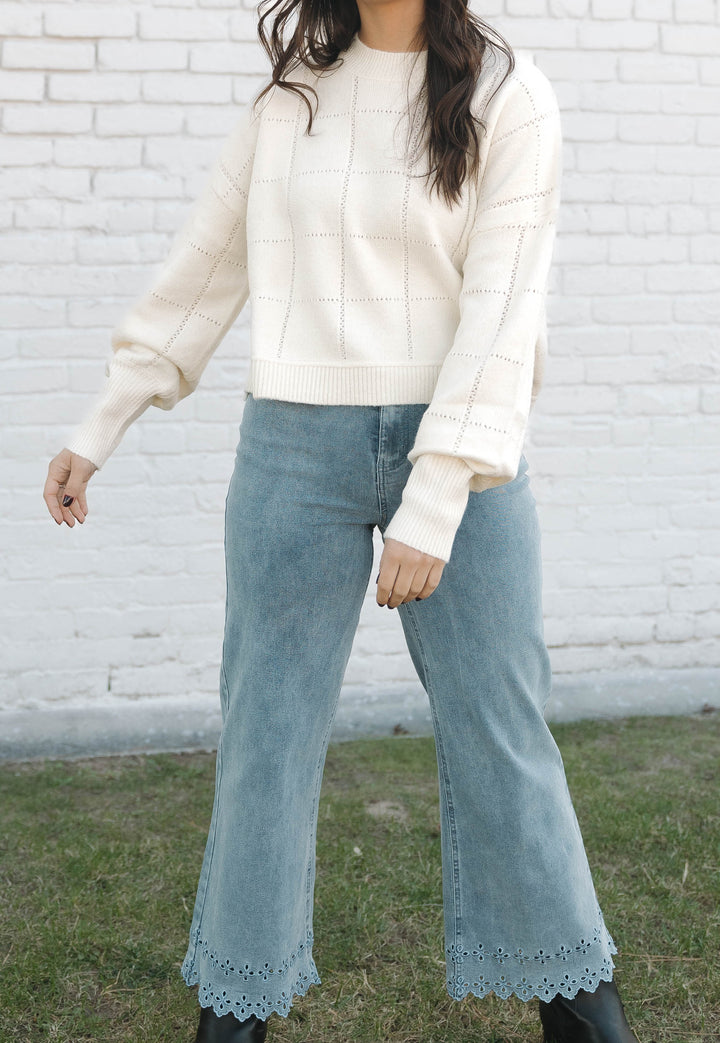 Embroidered Floral Demin Jeans