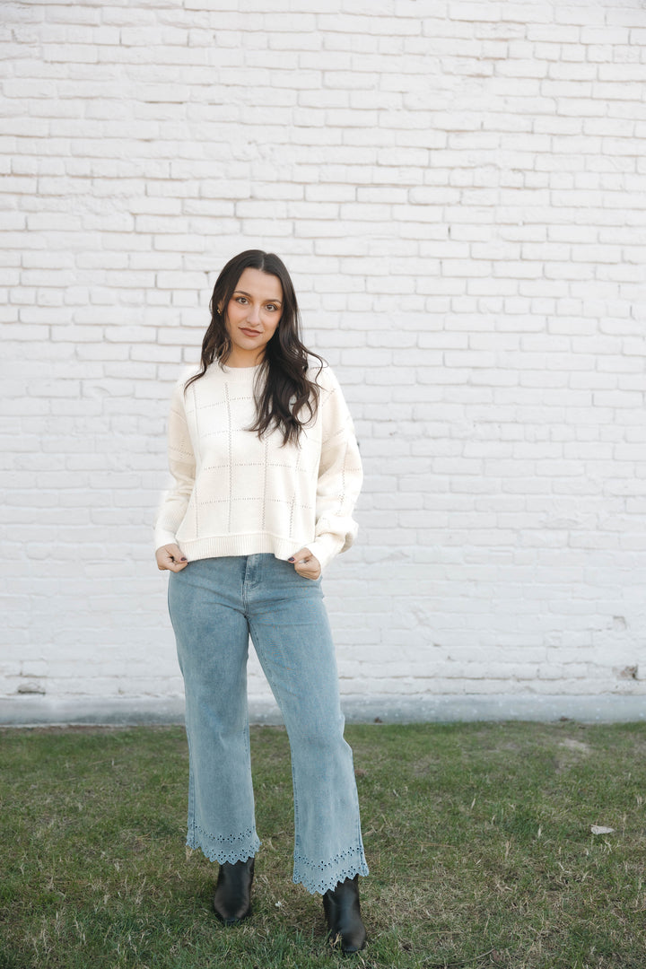 Embroidered Floral Demin Jeans