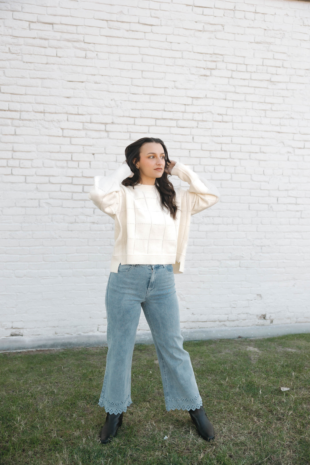 Embroidered Floral Demin Jeans