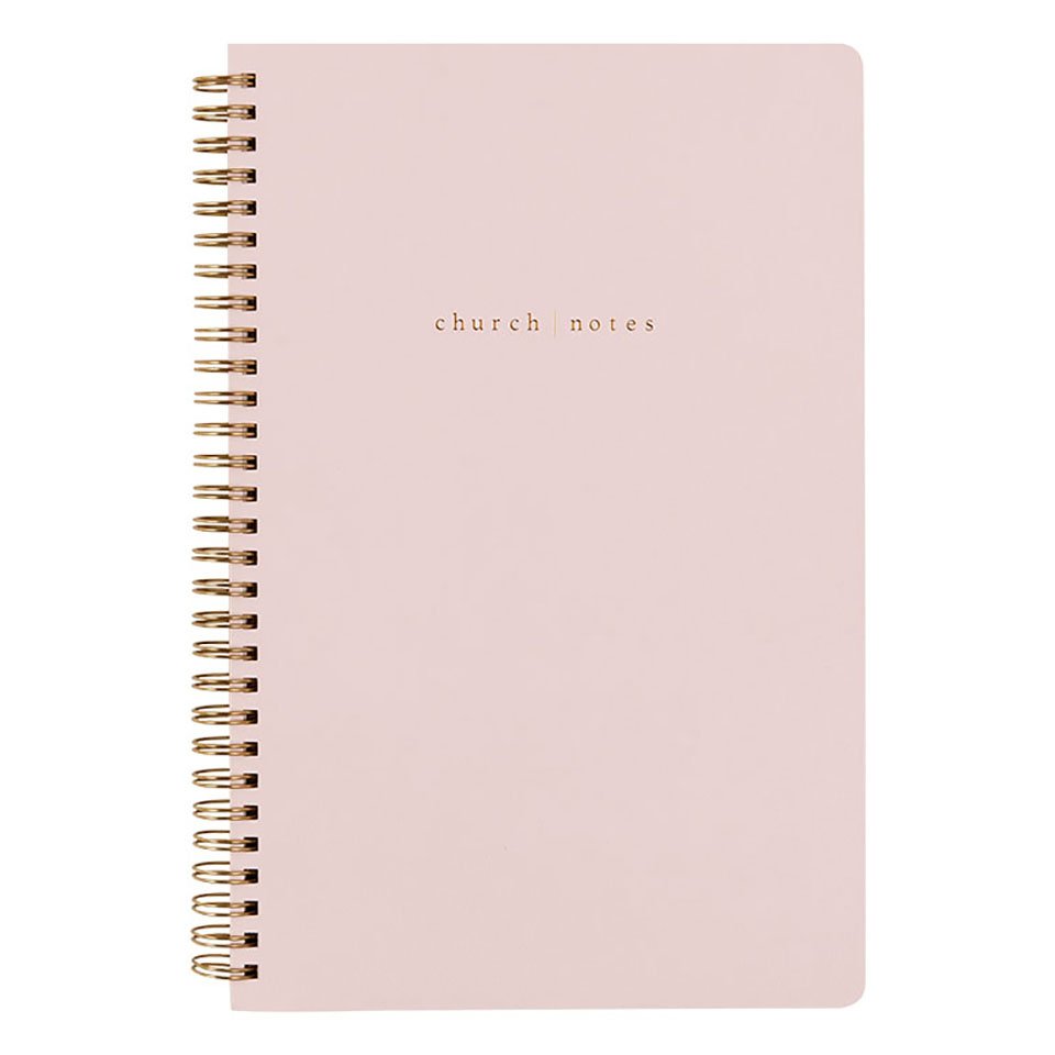 Blush Pink Church Notebook
