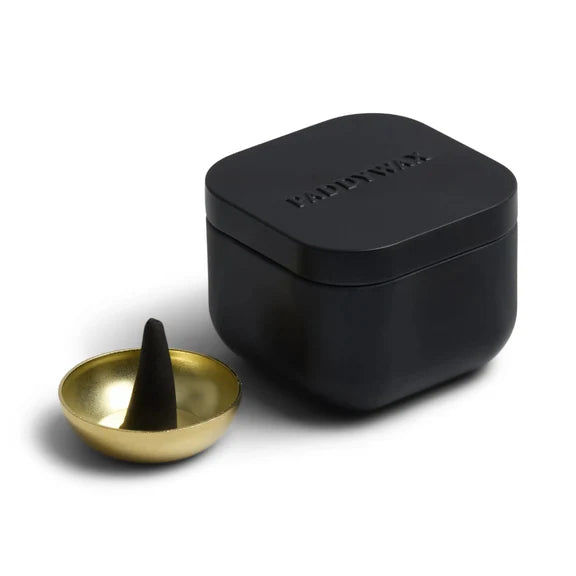 Teak and Tabacco Metal Tin Incense
