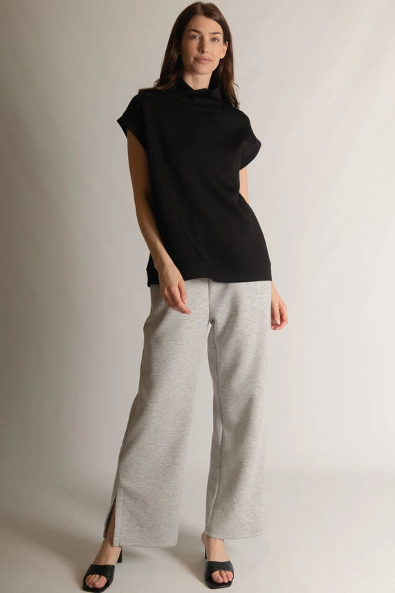 Butter Modal Mock Neck Cap Sleeve Top