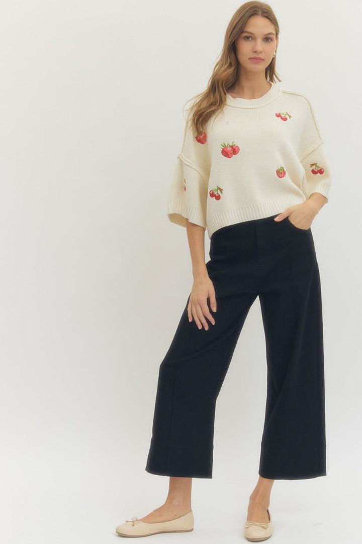 Blake Wide-Leg Pants - Black