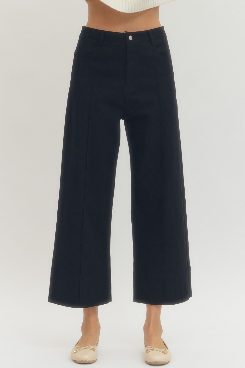 Blake Wide-Leg Pants - Black