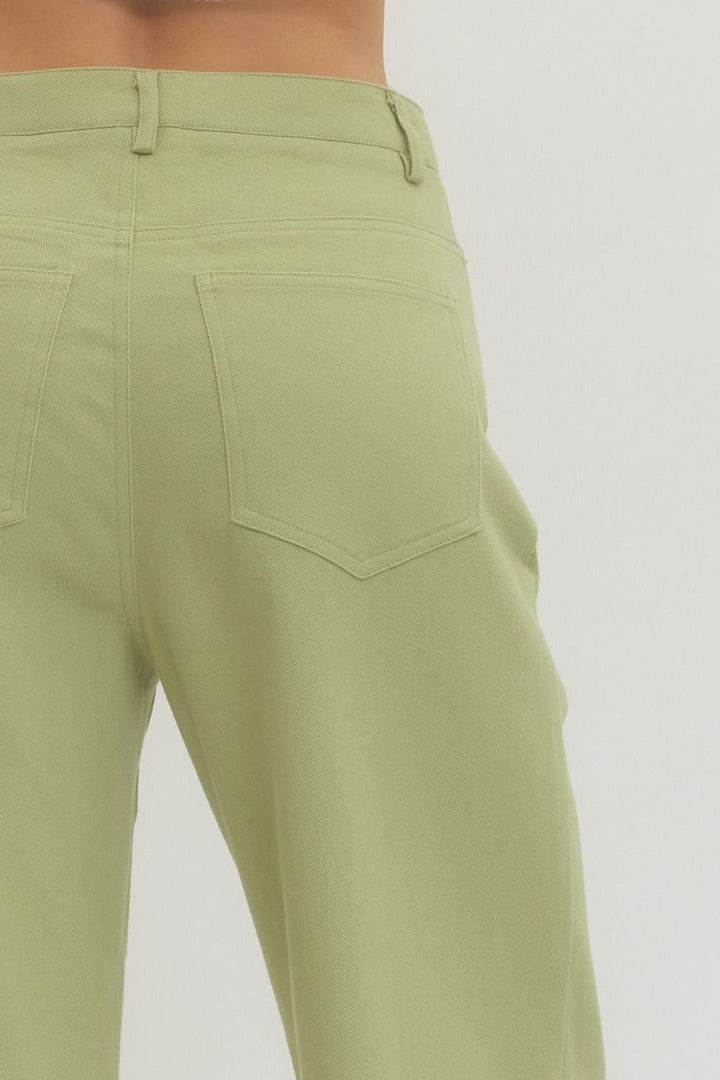 Blake Wide-Leg Pants - Sage