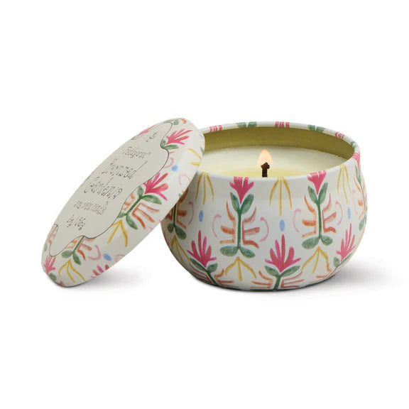 Bronzed Gardenia Tulip Tin Candle