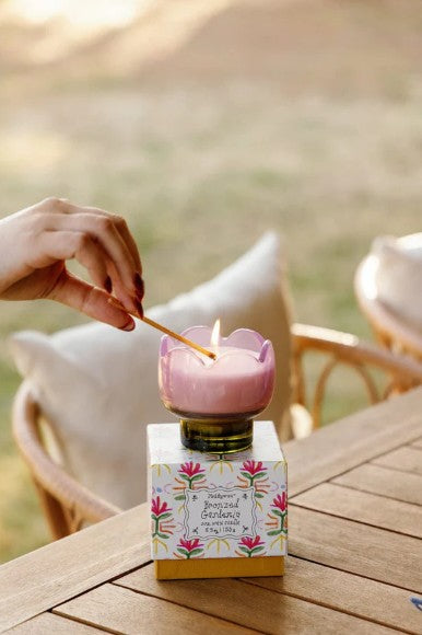Bronzed Gardenia Tulip Candle