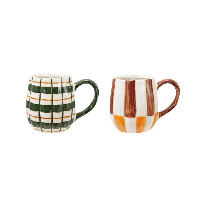 Hand-Painted Stoneware Mug