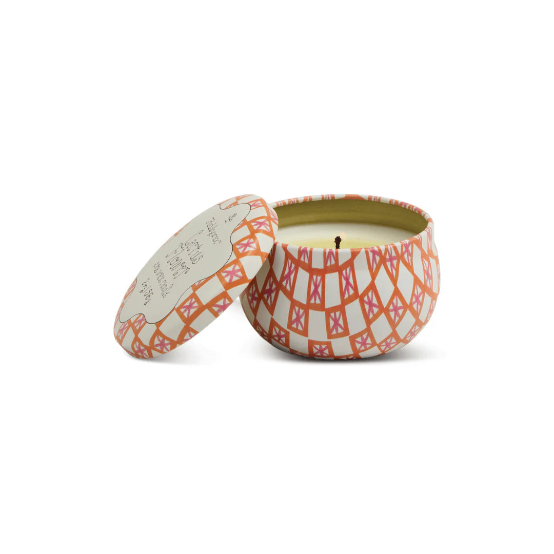 Cactus Flower Tulip tin Candle