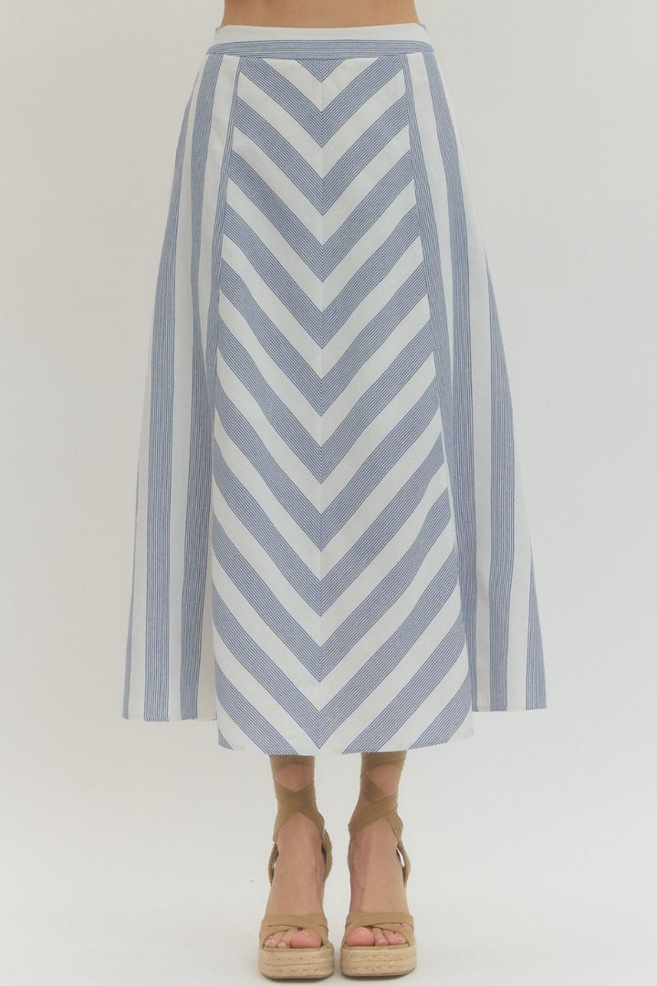 Norah Chevron Skirt Set