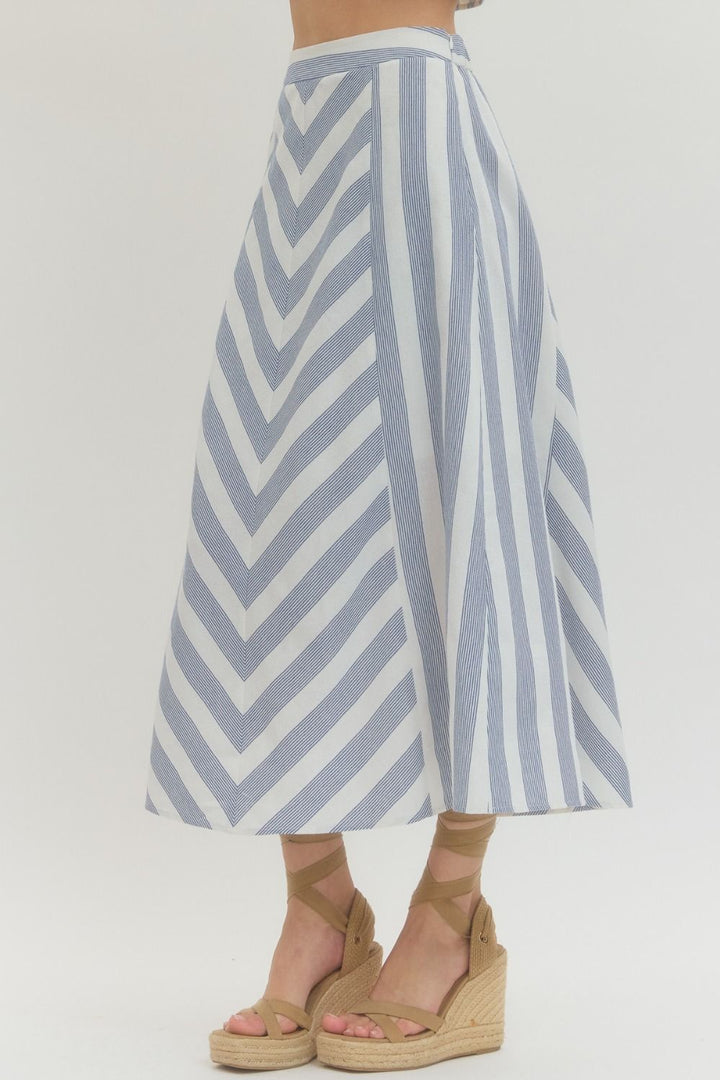 Norah Chevron Skirt Set