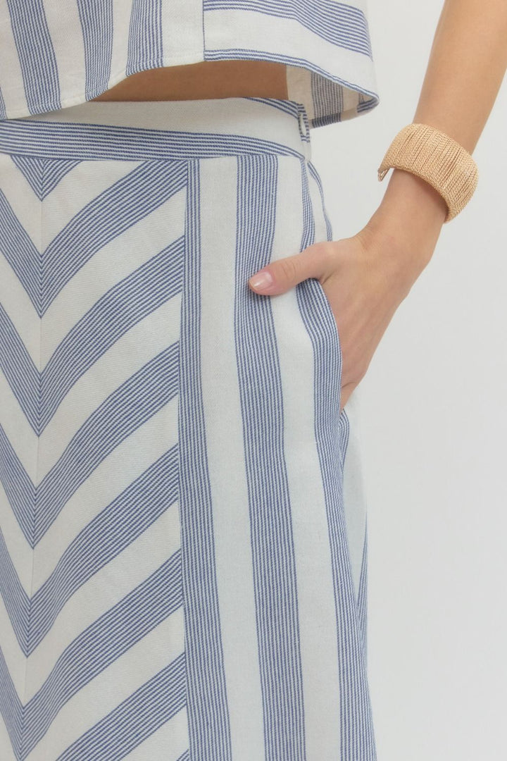 Norah Chevron Skirt Set