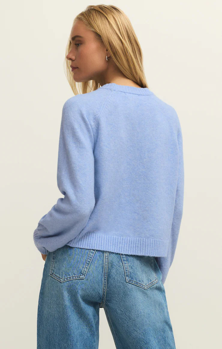 Coming Up Cozy Sweater - Blue Light