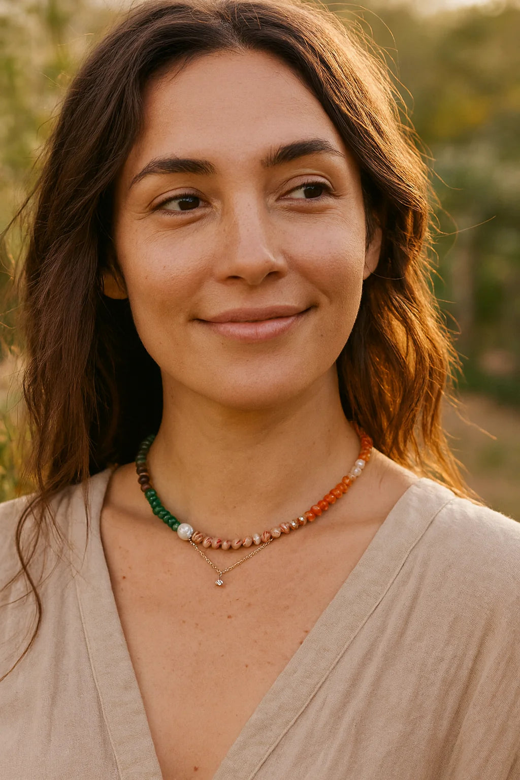 Coral Stone Necklace