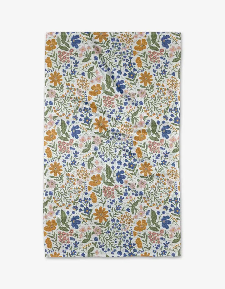 Cottage Meadow Pastel Tea Towel
