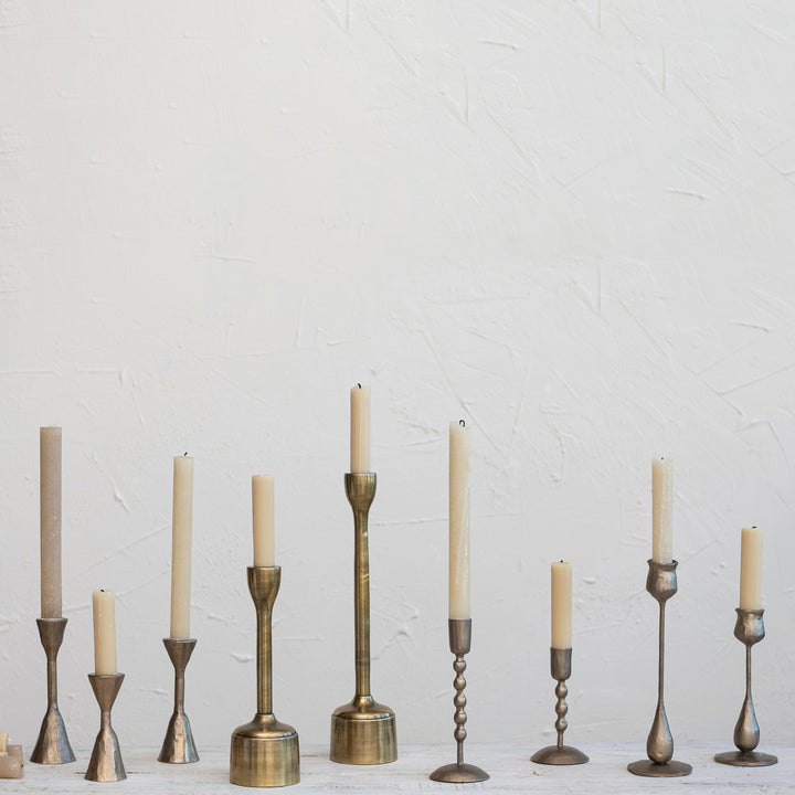 Hand Forged Brass Taper Candle Holders