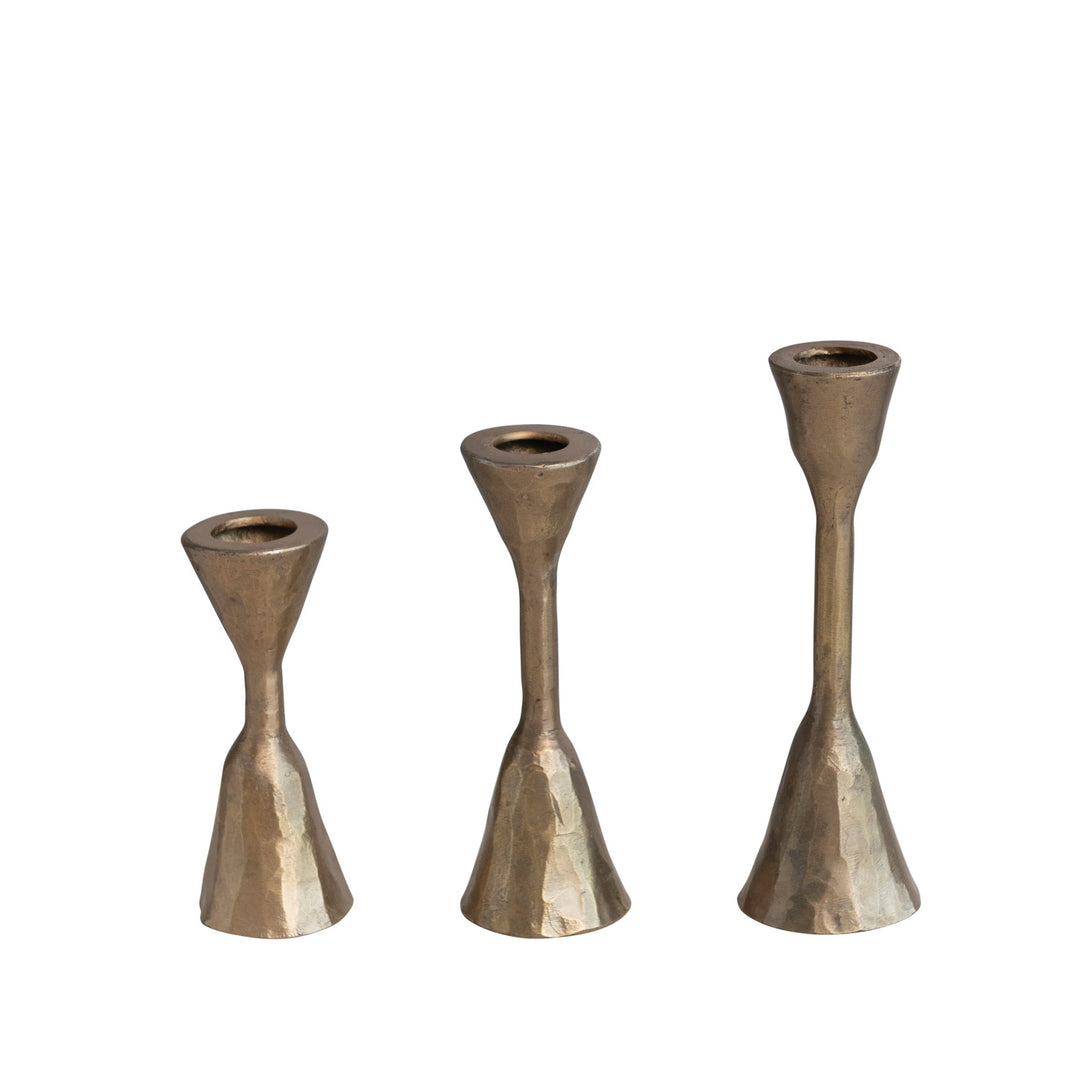 Hand Forged Brass Taper Candle Holders