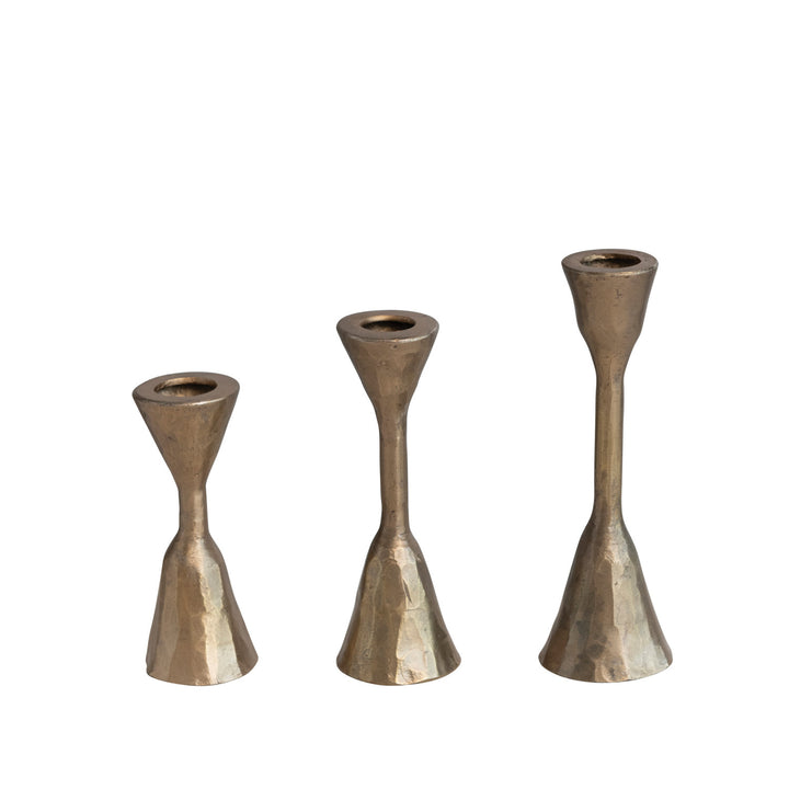 Hand Forged Brass Taper Candle Holders