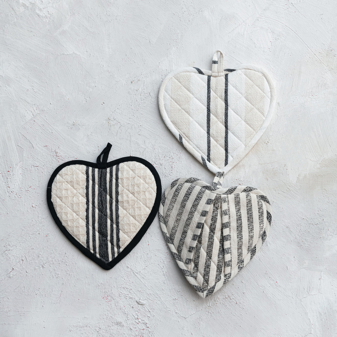 Quilted Heart Pot Holder