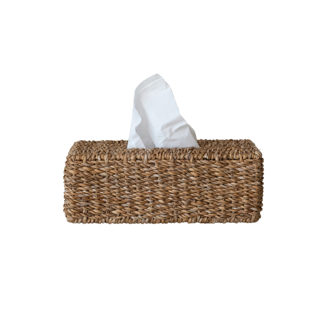 Hand-Woven Tissue Box Cover
