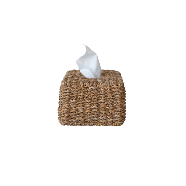 Hand-Woven Tissue Box Cover