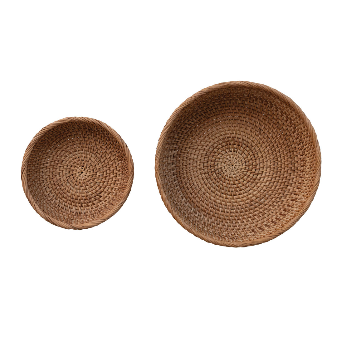 Hand-Woven Footed Bowls