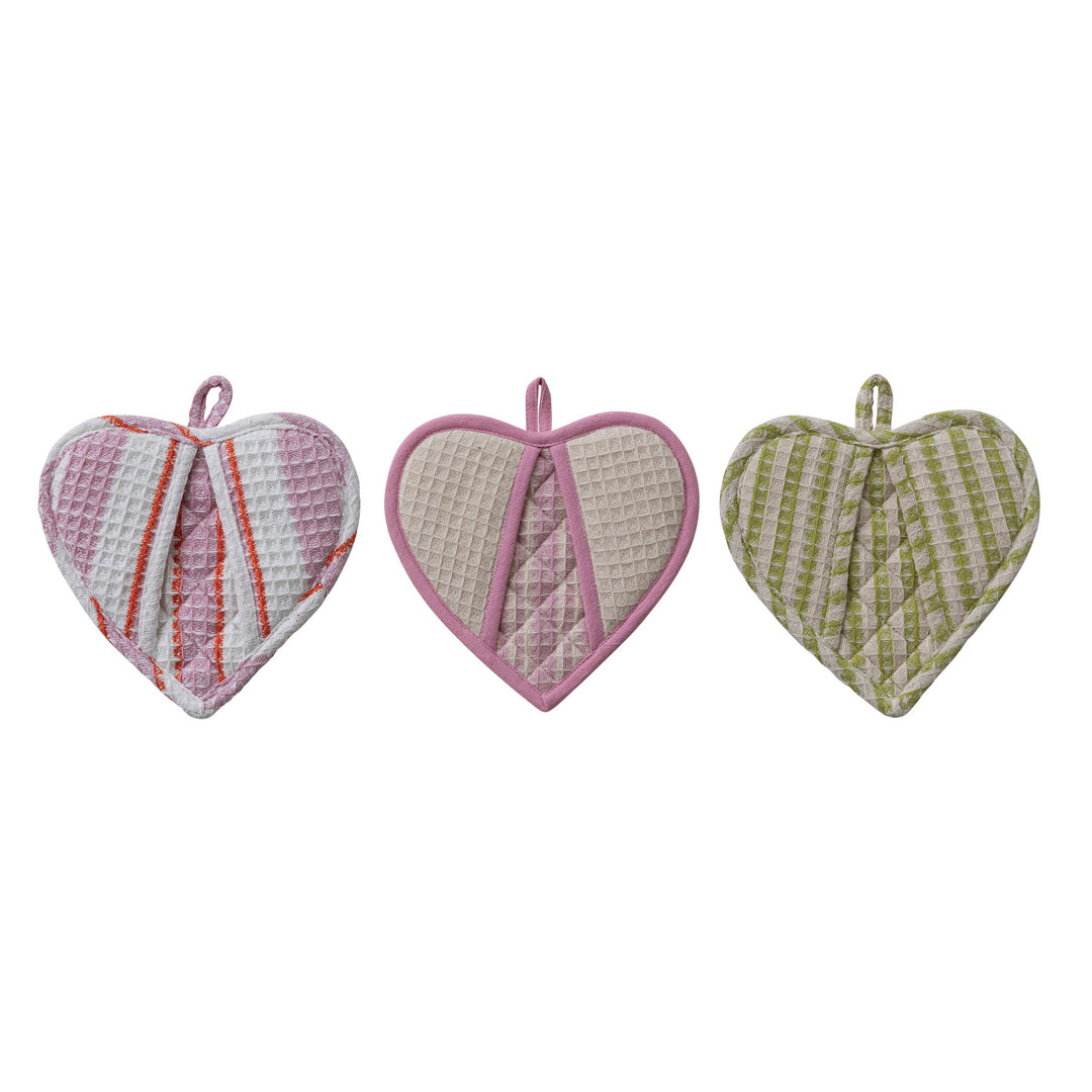 Quilted Heart Pot Holder