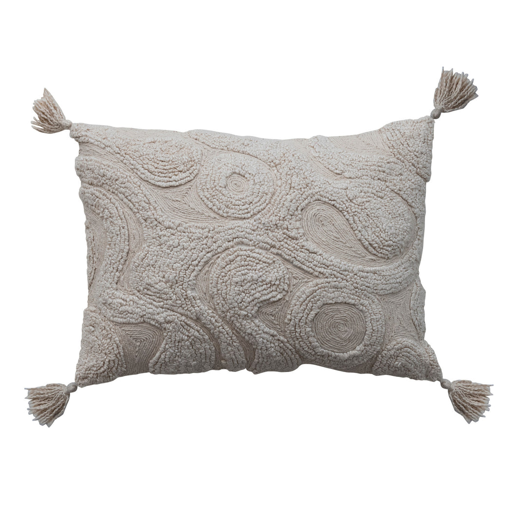 Cotton Tufted Lumbar Pillow