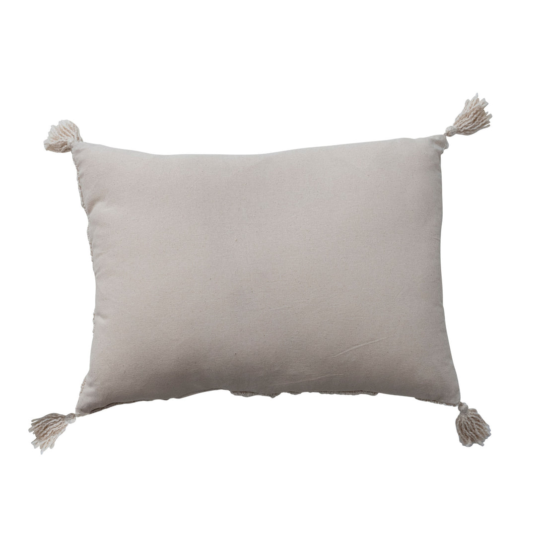 Cotton Tufted Lumbar Pillow