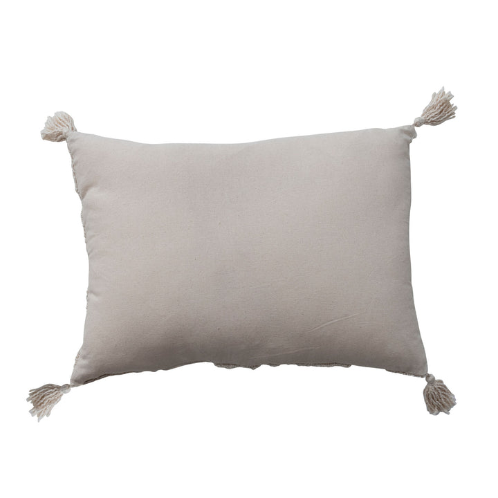Cotton Tufted Lumbar Pillow