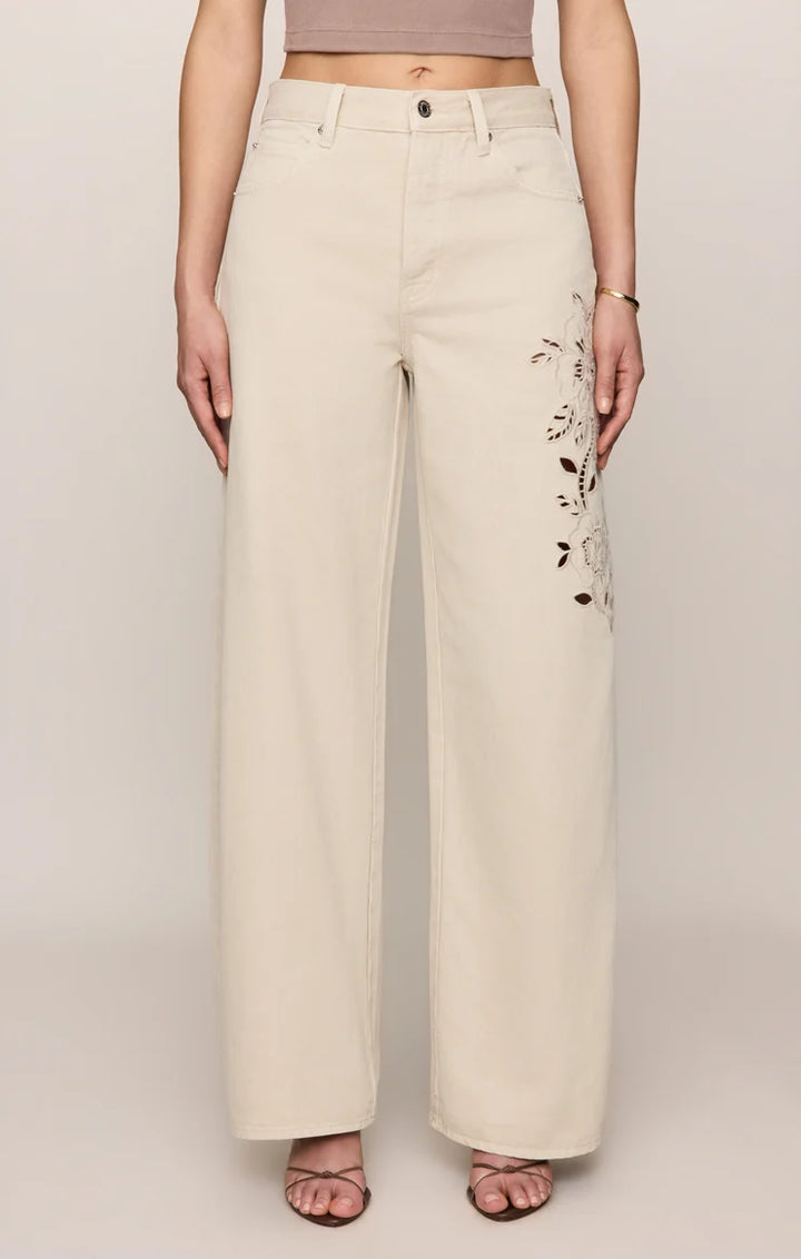 The Show Off High Rise Bowed Leg Pant