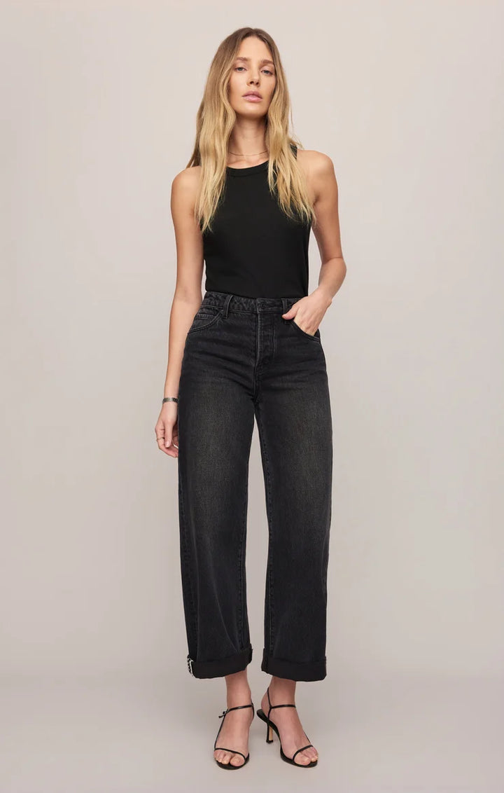 The Show Off High Rise Bowed Leg Pant Nocturn